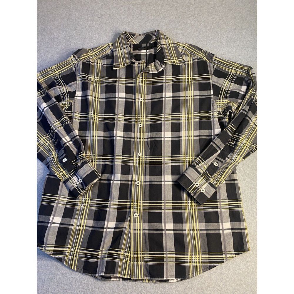 Sean John men Long Sleeve Button Down Striped Shirt Size L